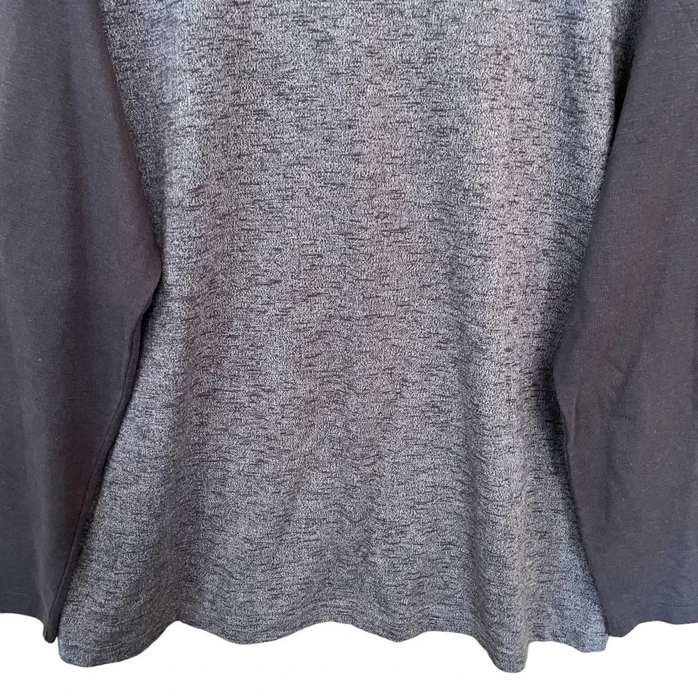 Eddie Bauer Long Sleeve Shirt Mens XXL Heather Brown Pullover Campcore Workwear